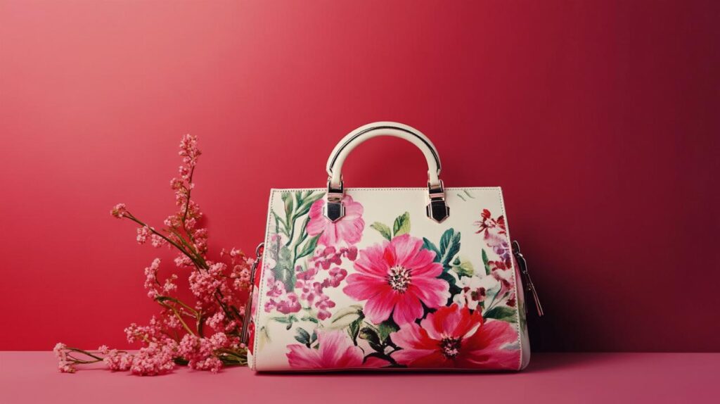 Exploring online fashion trends: combining floral handbags with style
